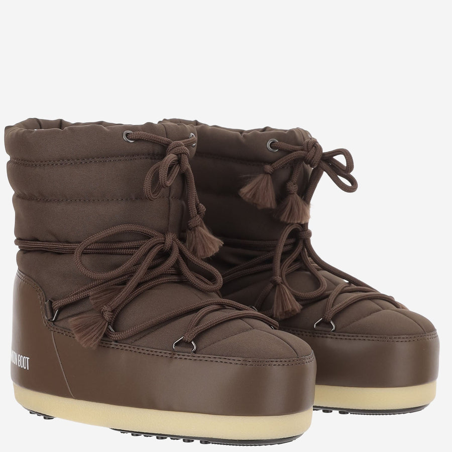 Nylon Ankle Boots Brown Polyamide