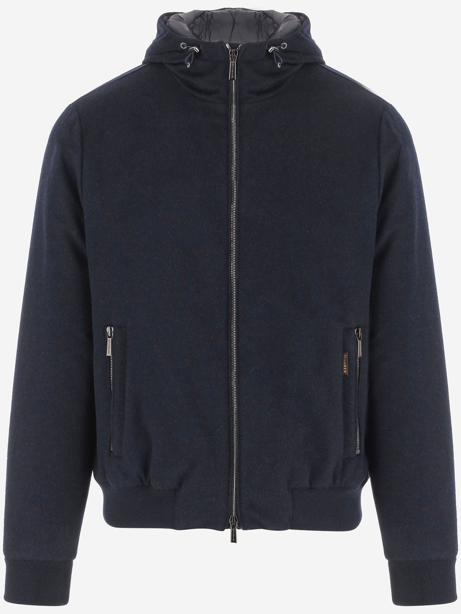 Jacket Oniro Wool And Cashmere Navy