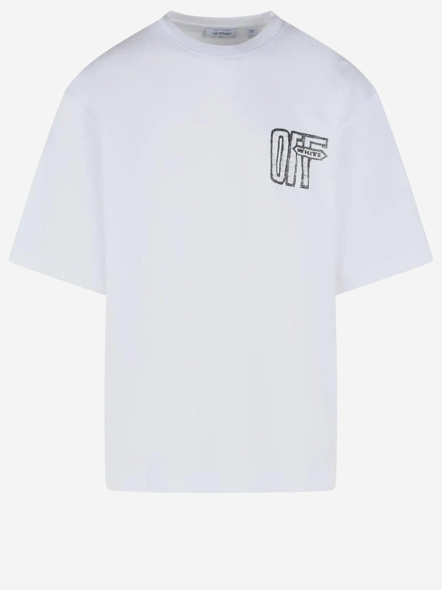 T-Shirt Motion Arrow Skate Cotton White T-shirts