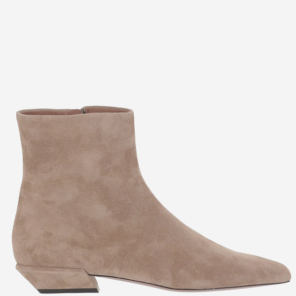 Ankle Boots Bettina Beige Calf Leather (bos Taurus)