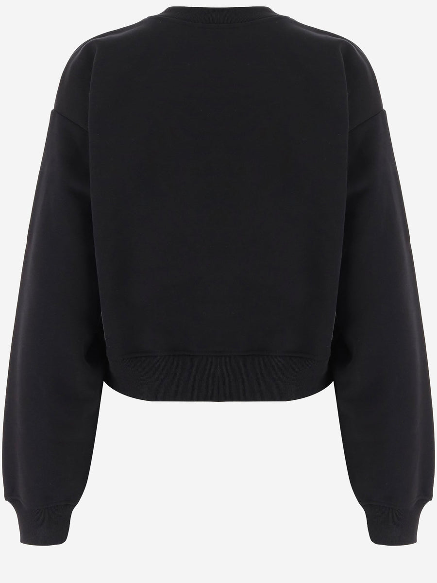Black Cotton Sweatshirt