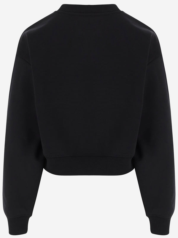 Cotton Sweatshirt Logo Black