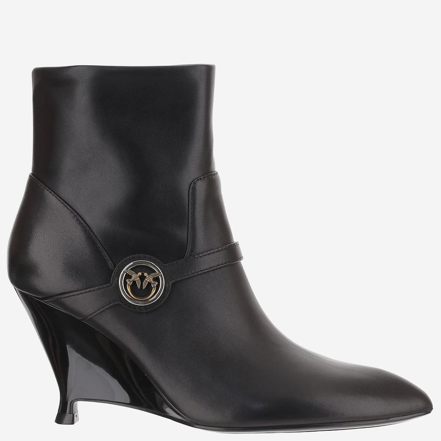 Ankle Boots Gwen Leather Black Goat