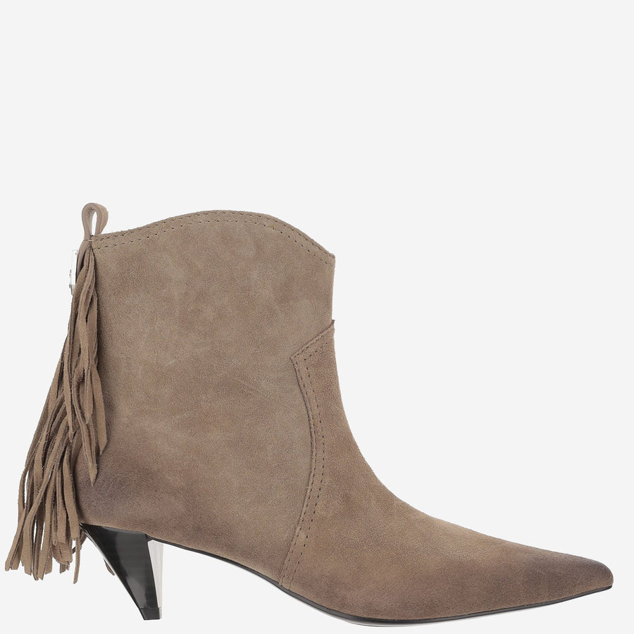 Ankle Boots Didi Suede Beige Upper: Bovine Leather