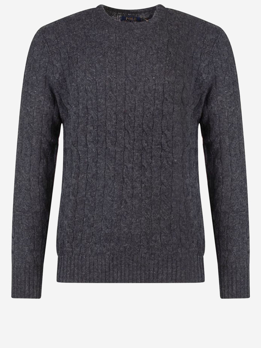 Cable-Knit Wool And Cashmere Sweater Grey