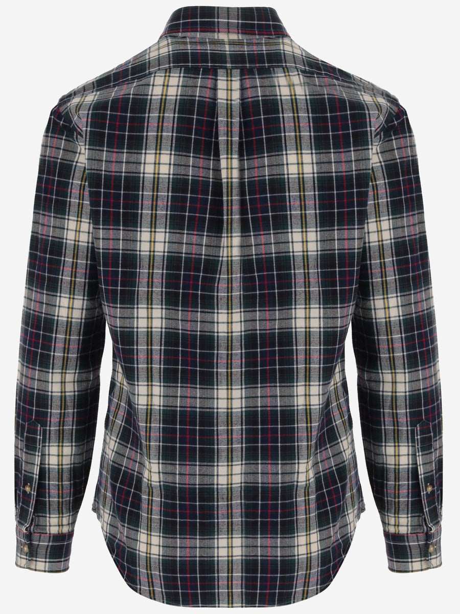 Cotton Checkered Shirt Multicolour