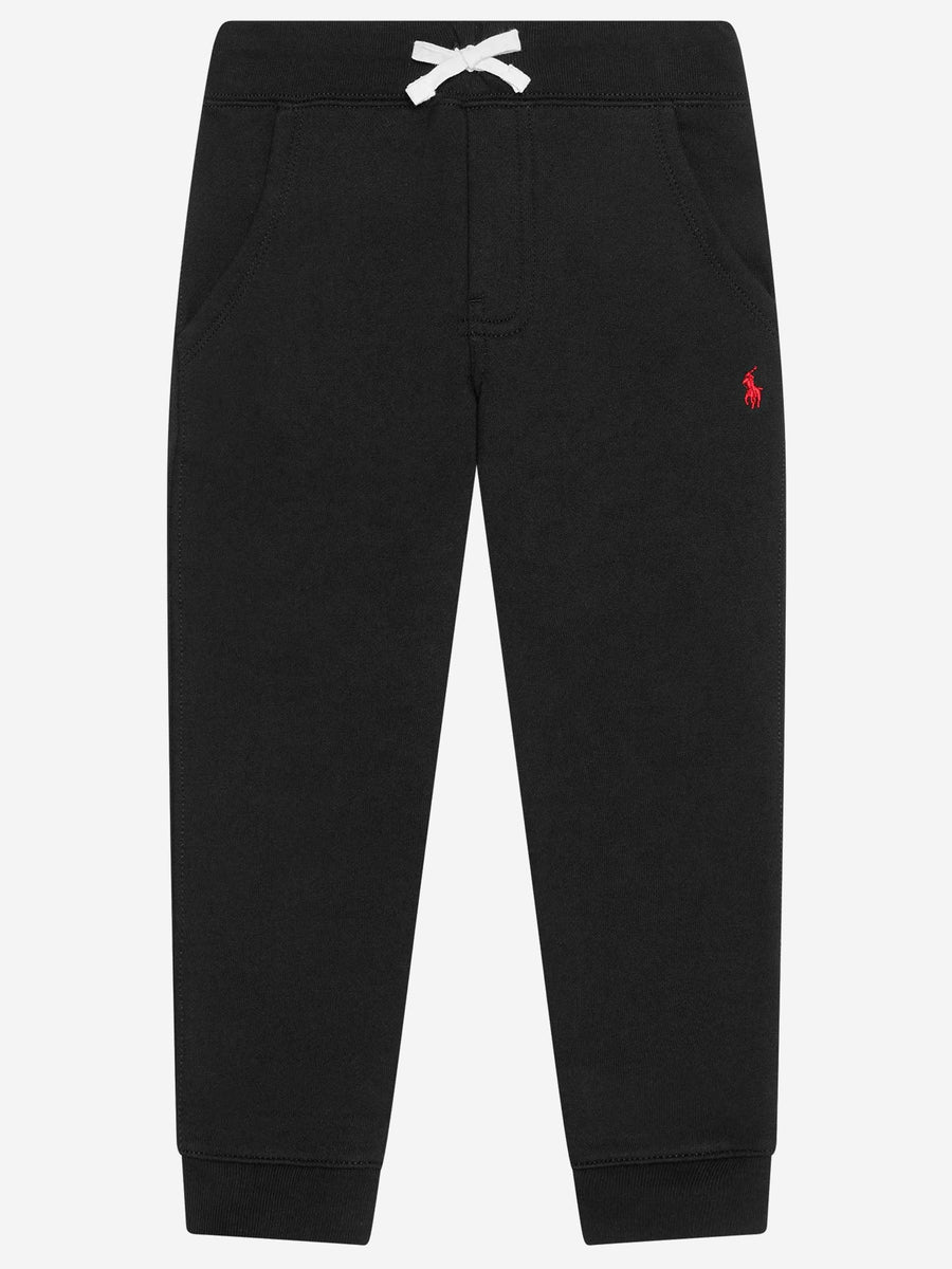 Cotton-Blend Pants Black Trousers