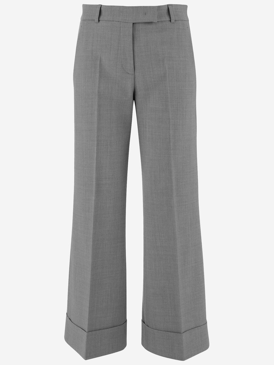 Wool Trousers Melodia Grey