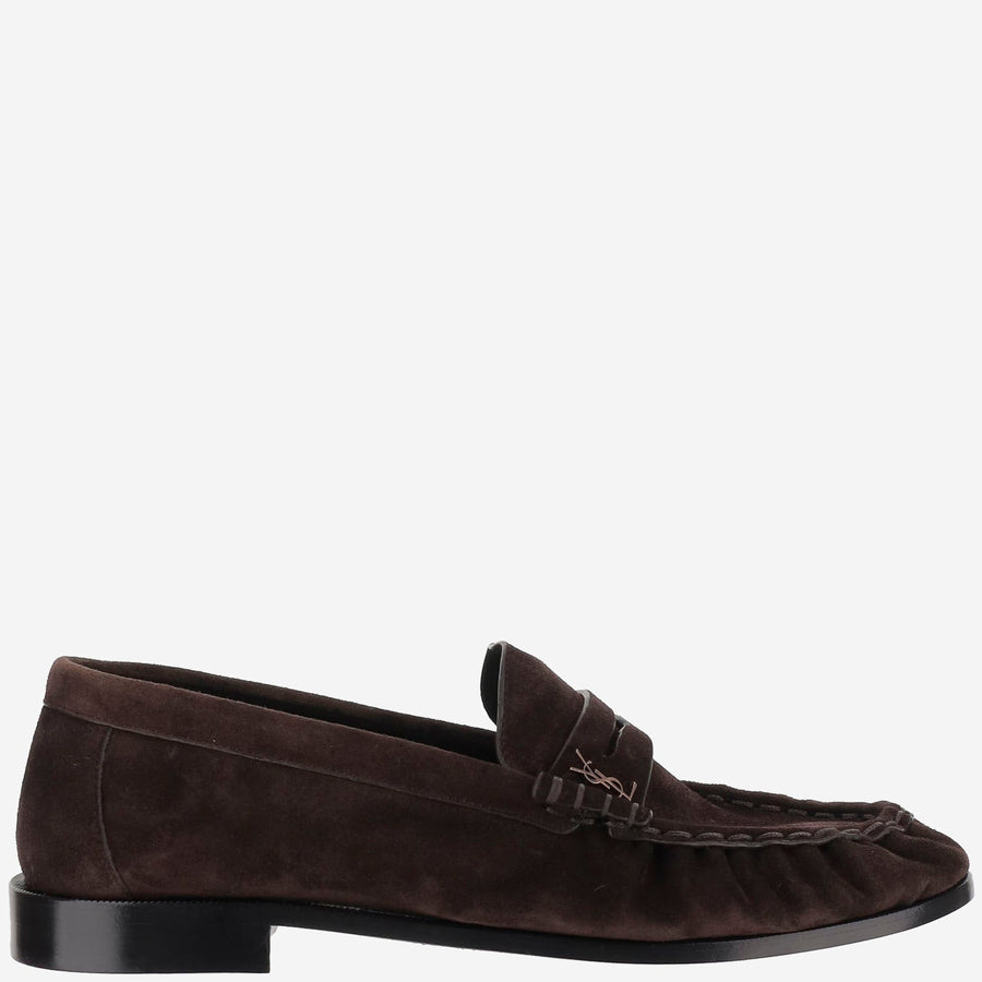 Loafers Soft Suede Dark Brown