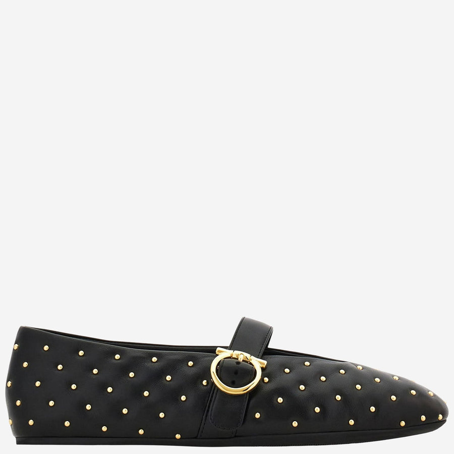 Ballerina Flats Nappa Leather Black