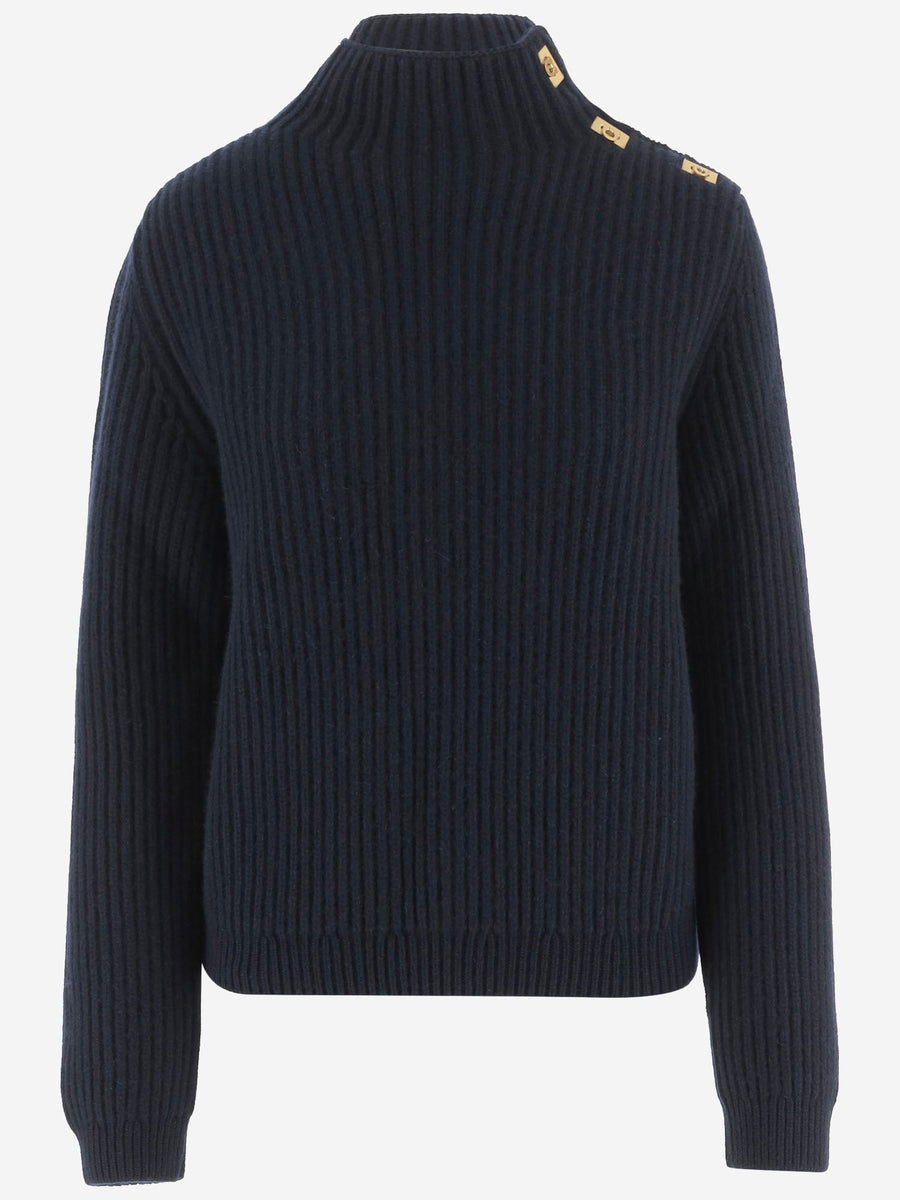 Sweater Wool And Cashmere Navy