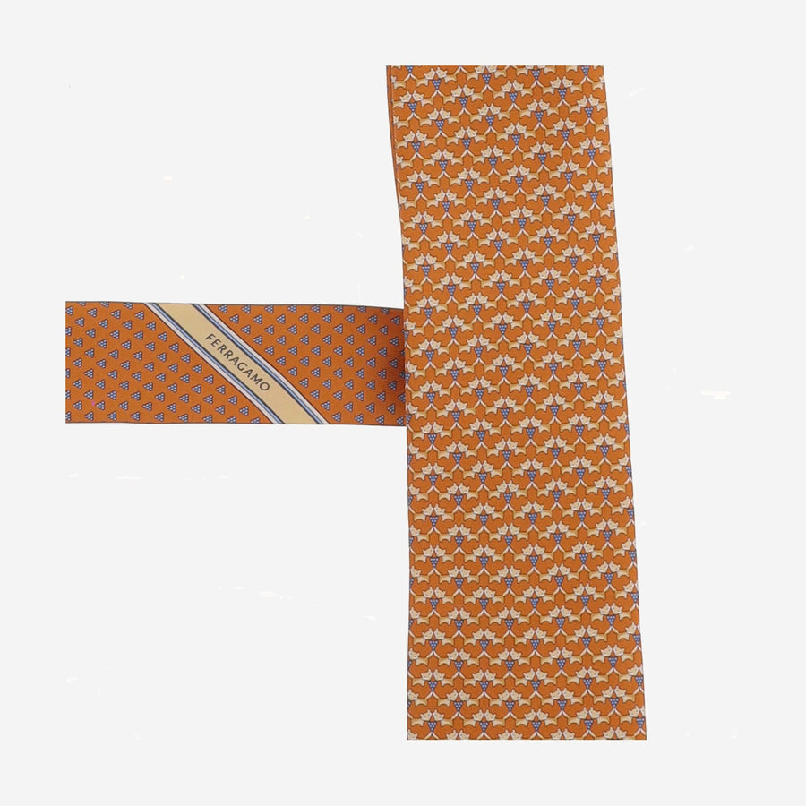 Tie Silk Orange Ties & Bow