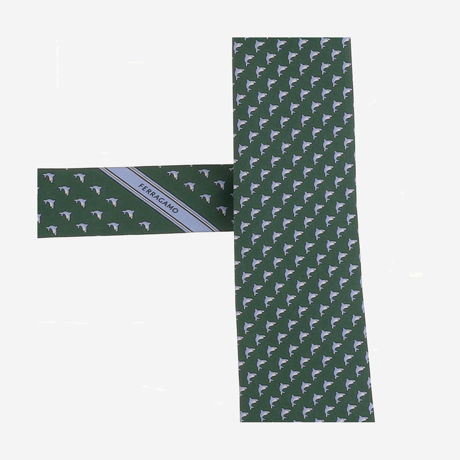 Silk Tie Green Ties & Bow