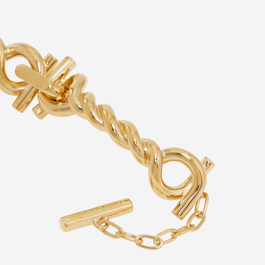 Necklace Torchon Hook Gold-Tone Brass