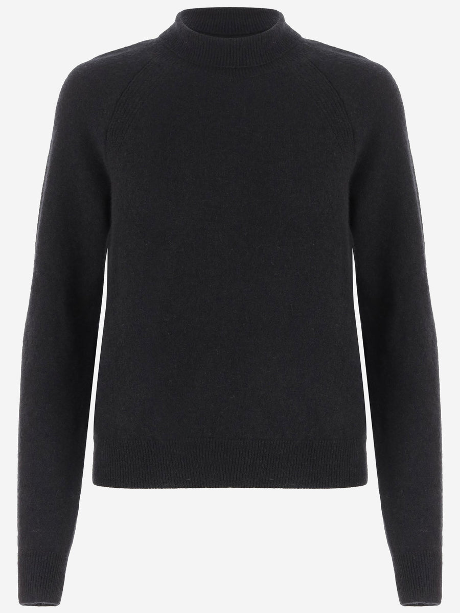 Cashmere And Silk Knit Sweater Black