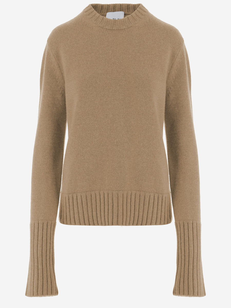 Cashmere Crew-Neck Sweater Beige