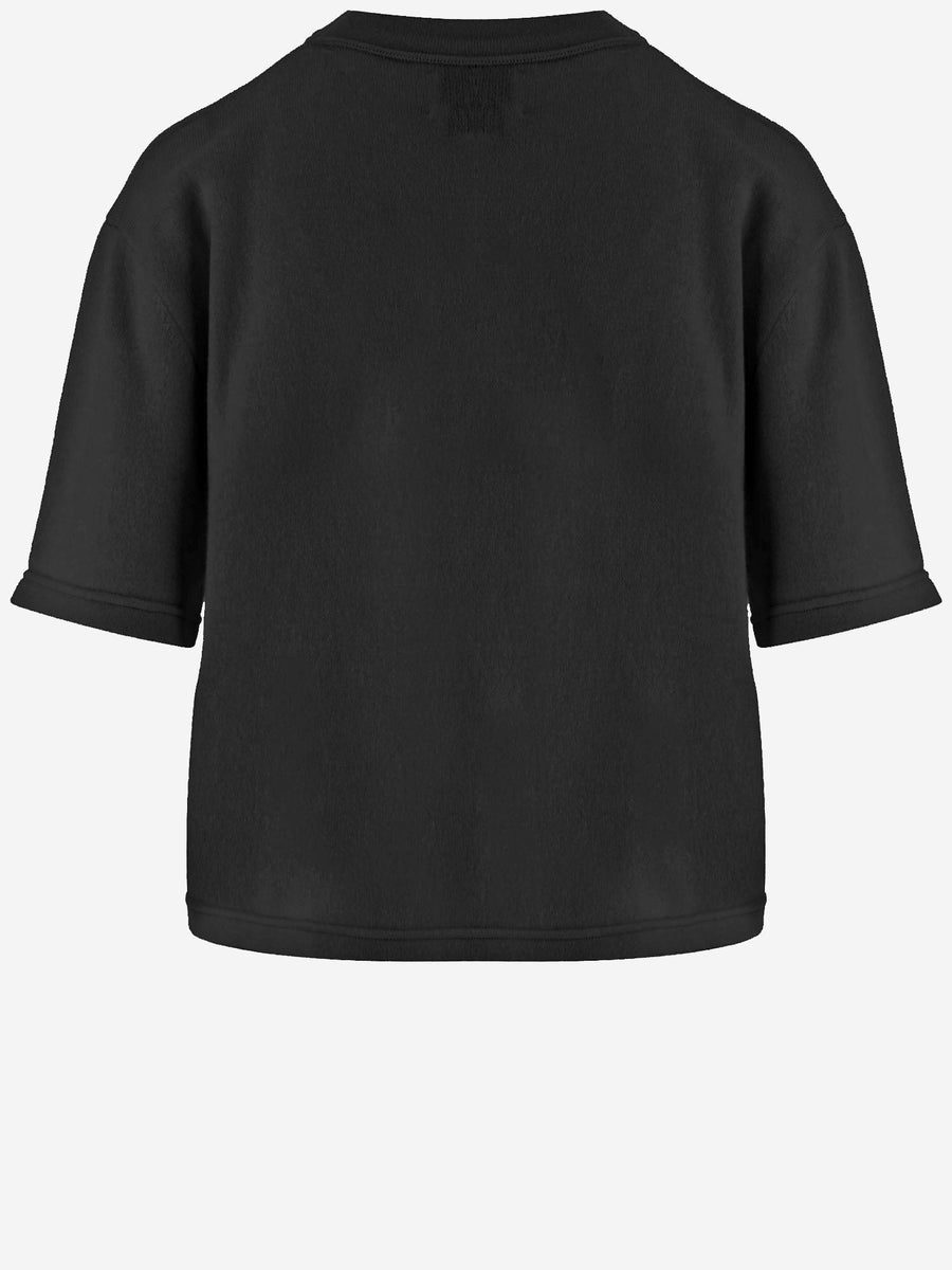 Short-Sleeved Cashmere Sweater Black