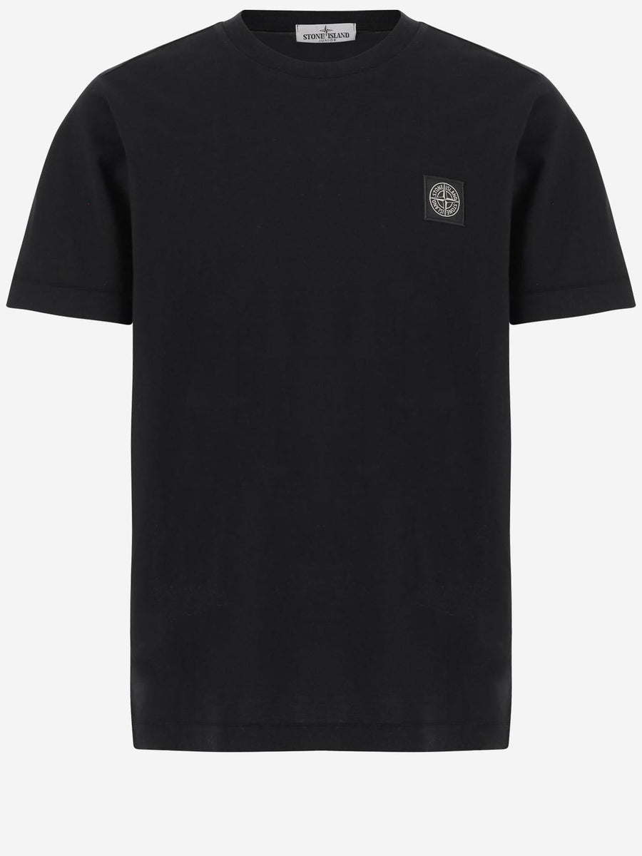 T-Shirt With Logo Cotton - Black Hoods & Sweatshirts