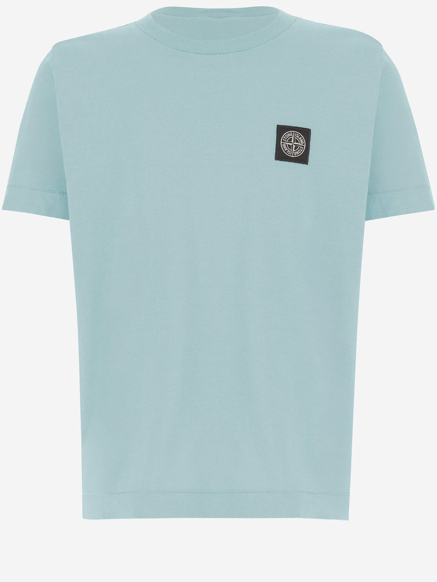Cotton T-Shirt Light Blue Hoods & Sweatshirts