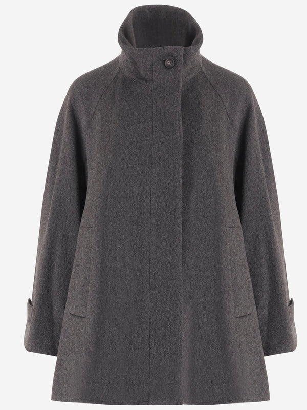 Wool Cape Leila Dark Grey Capes