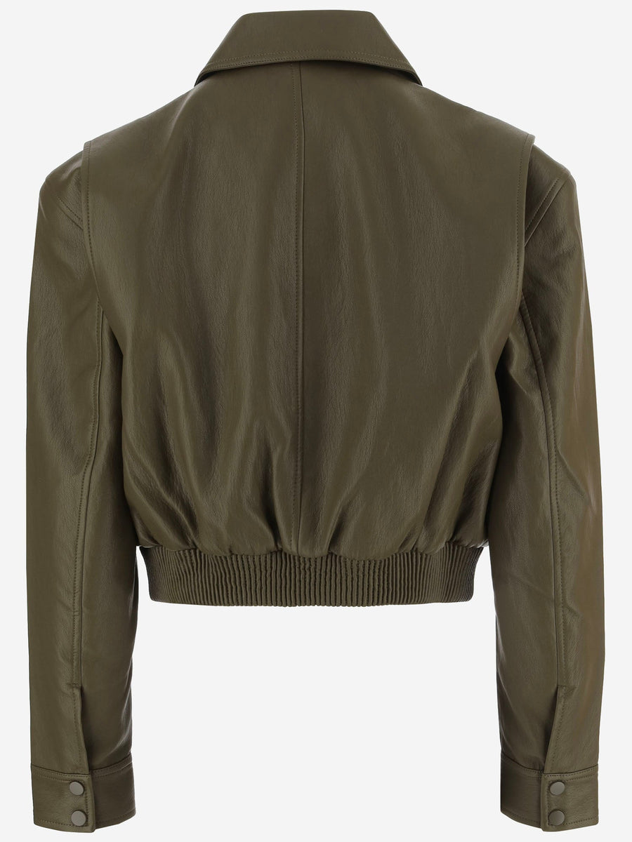 Nylon Jacket Olive Green Polyurethane
