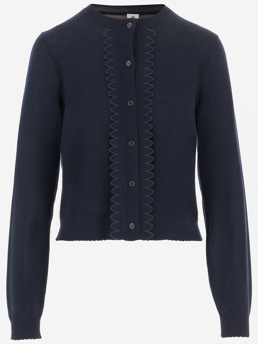 Wool Knit Jumper Navy