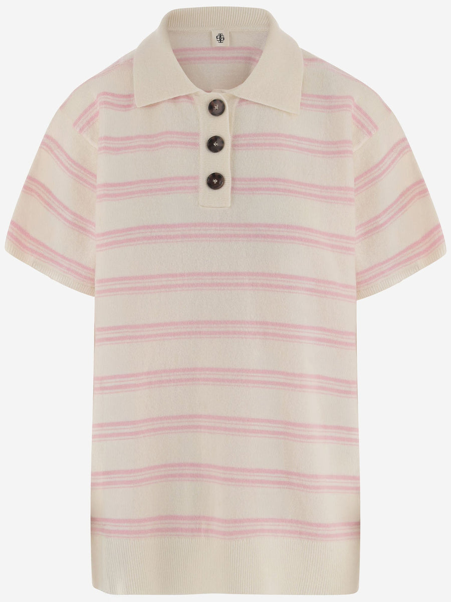 T-Shirt Striped Wool-Cashmere Multicolour T-shirts & Jerseys