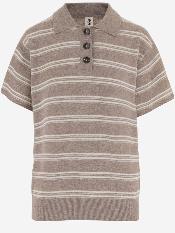 T-Shirt Striped Wool-Cashmere Multicolour T-shirts & Jerseys