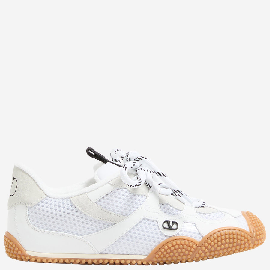 Sneakers Amphibia Rubberized Calf Leather White Calfskin Trainers