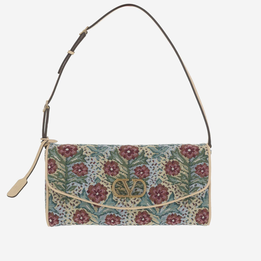 Shoulder Bag Devain Small Embroidered Multicolour Other Fibers