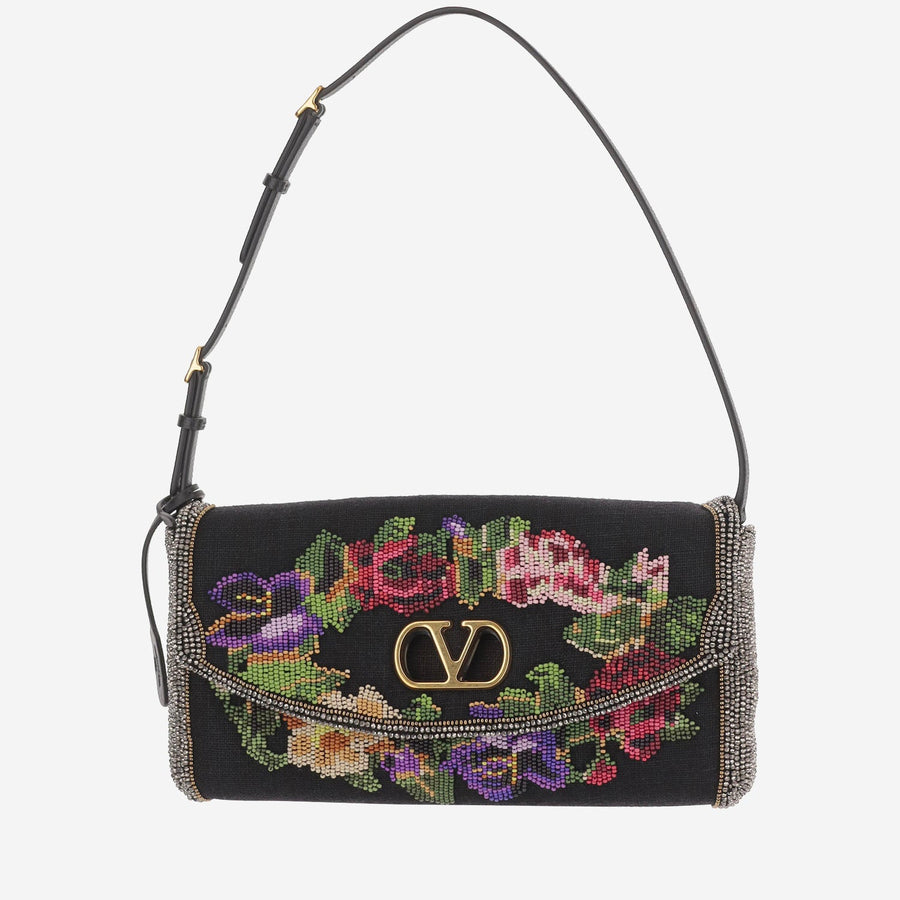 Shoulder Bag Devain Multicolour Linen