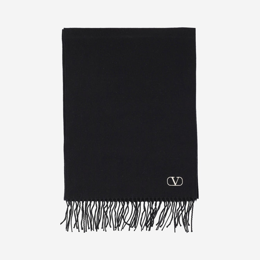 Scarf Virgin Wool Black
