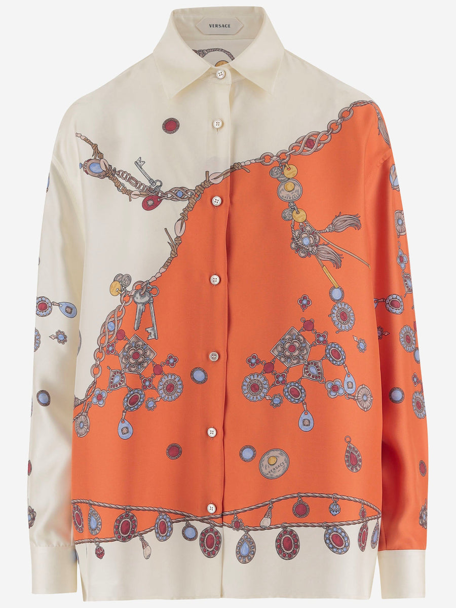 Shirt, Printed Silk Multicolour