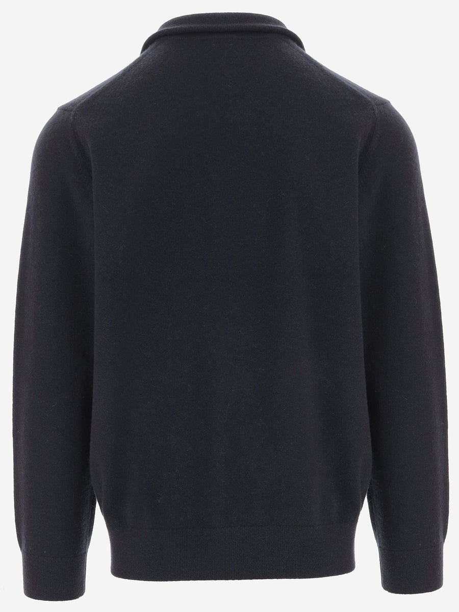 Half-Zip Cashmere Sweater Navy