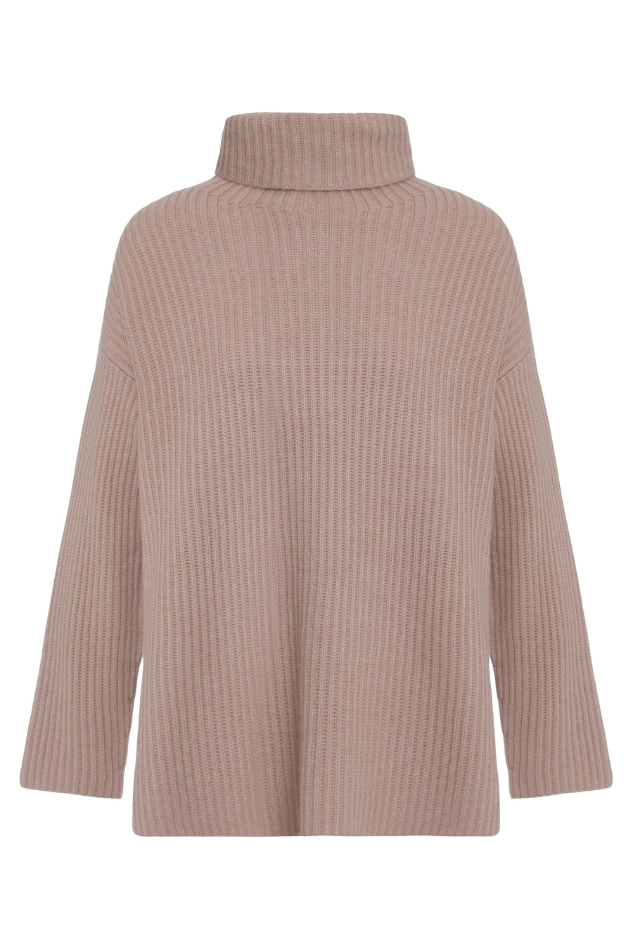 Cashmere Turtleneck Sweater Pink