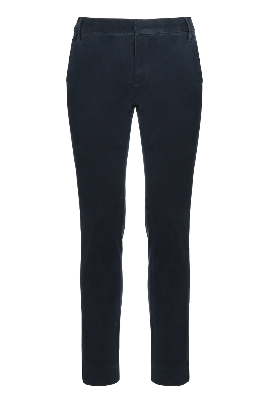 Slim Fit Chino Trousers Blue Elastane Chinos