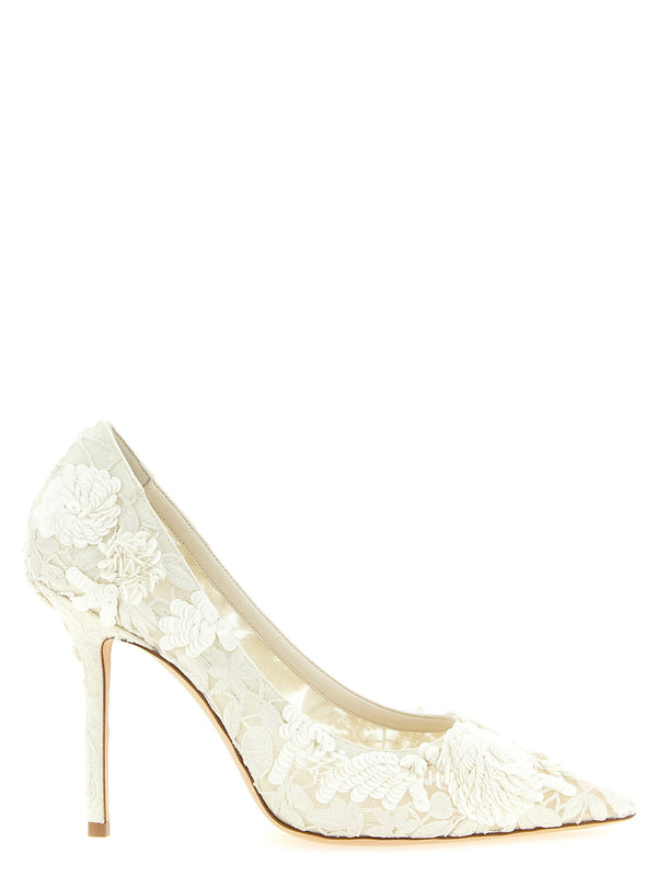 حذاء كعب عالي من Jimmy Choo London — عاجي