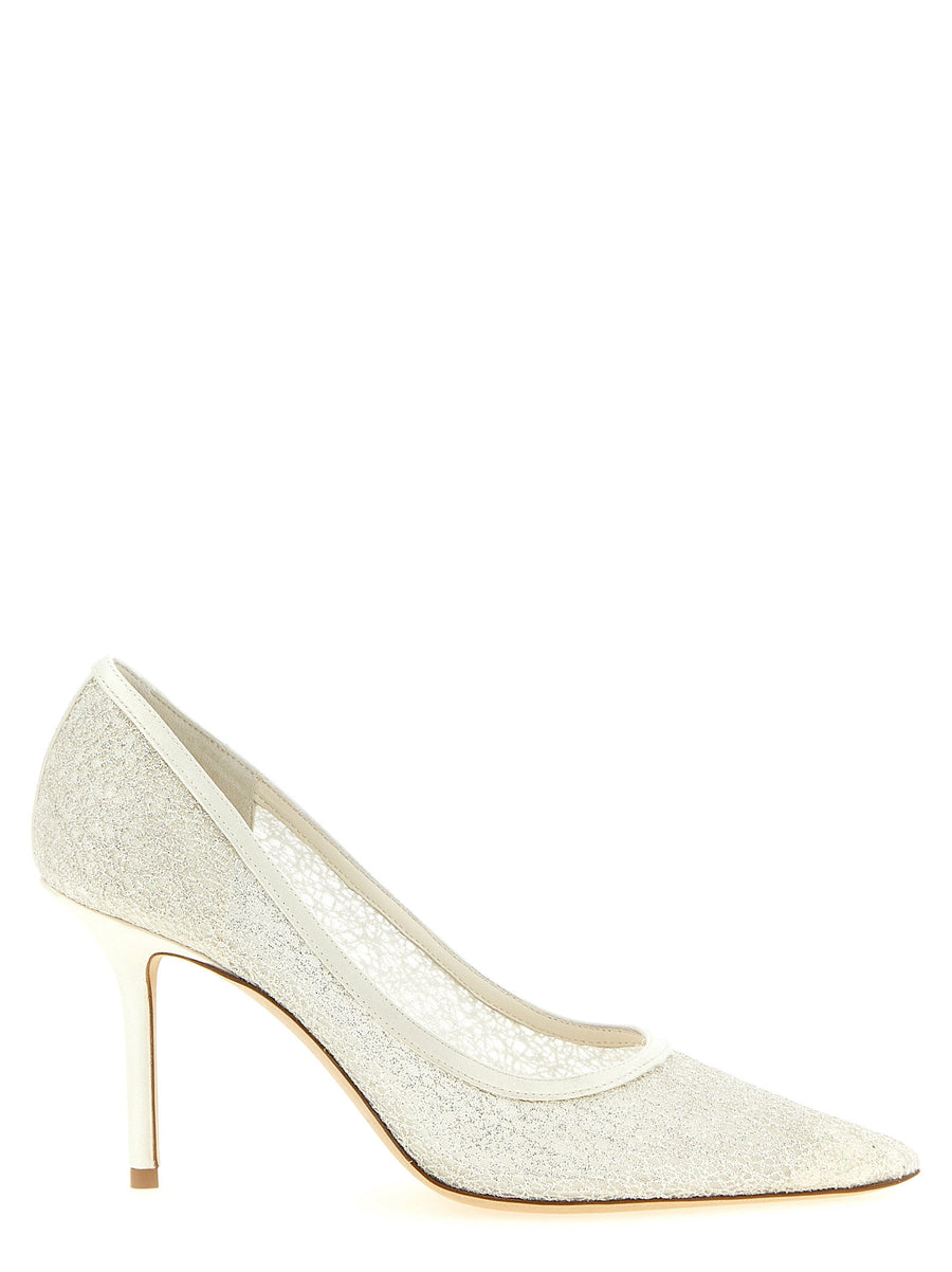 حذاء كعب عالي Jimmy Choo لوف — عاجي