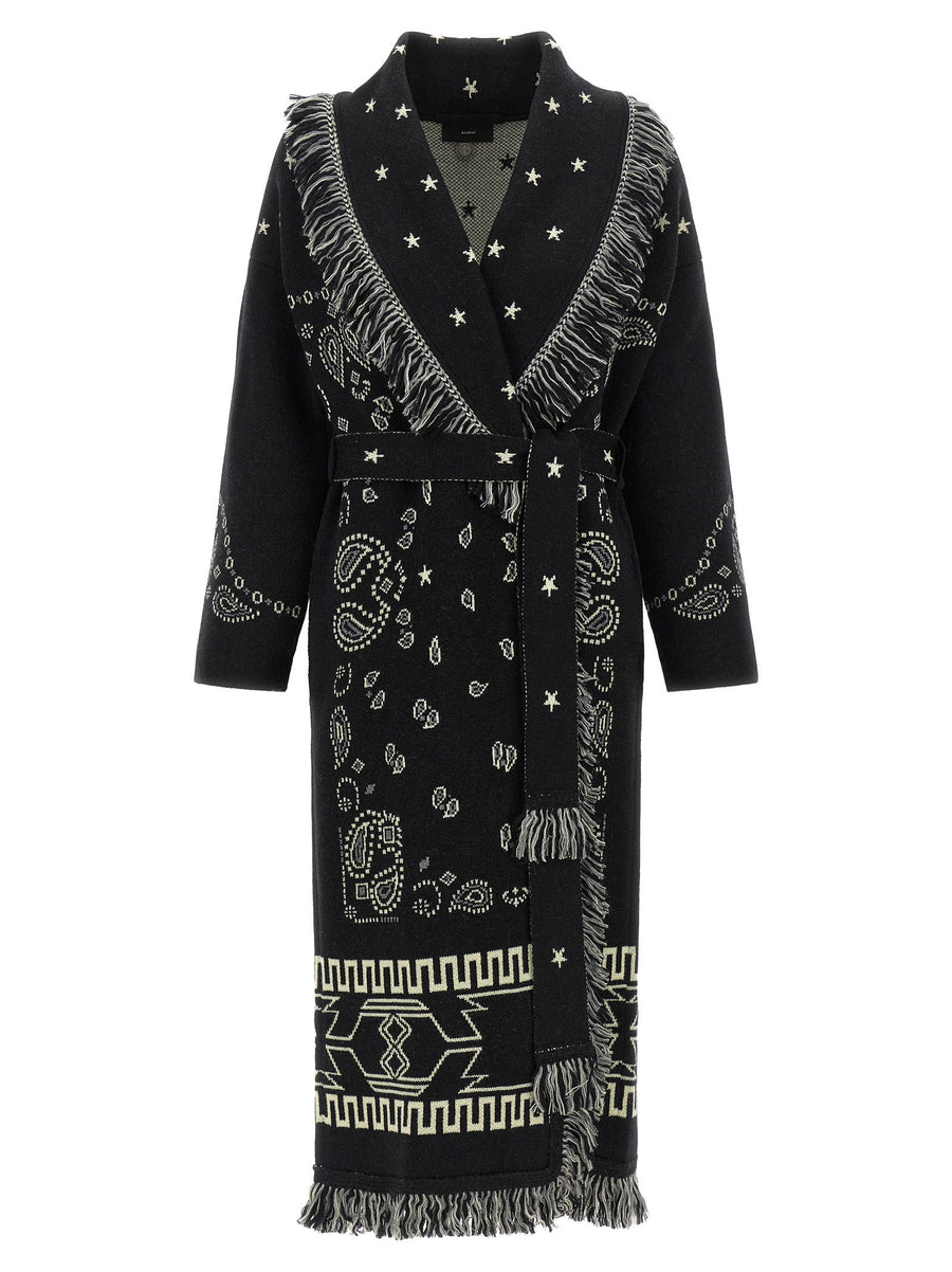 Alanui Bandana Coat — black