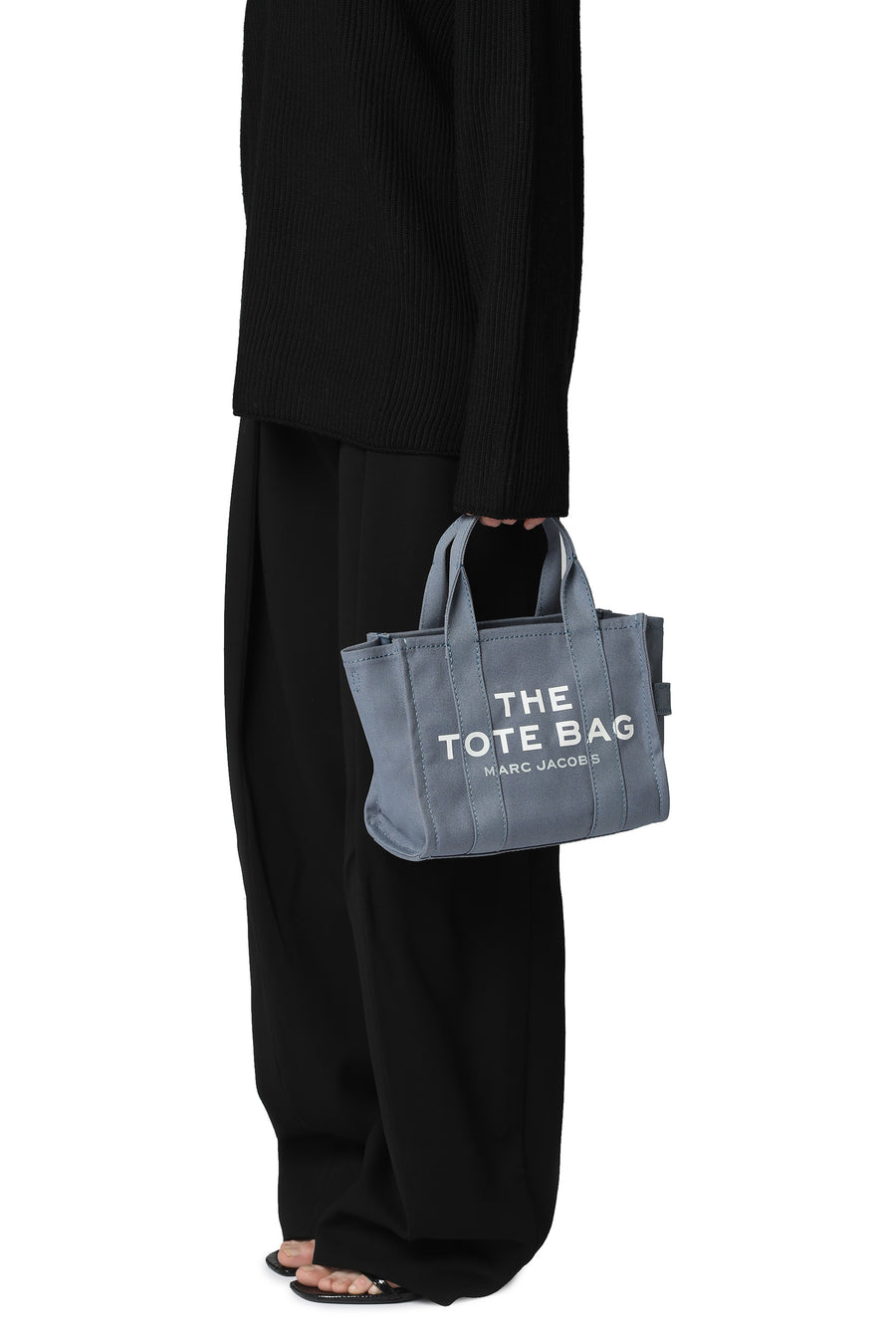 Tote Bag Small Canvas Blue Shadow Cotton