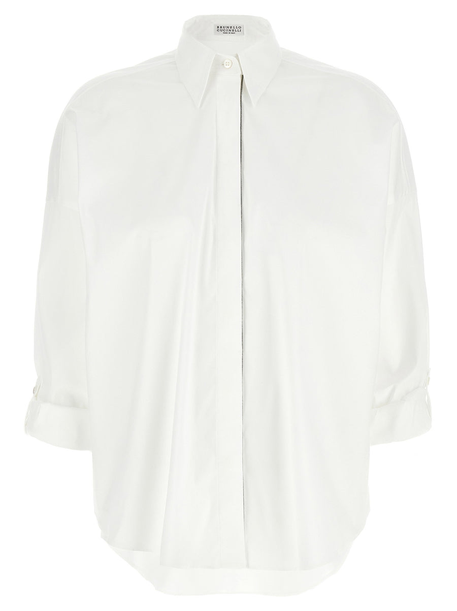 Brunello Cucinelli قميص — عاجي