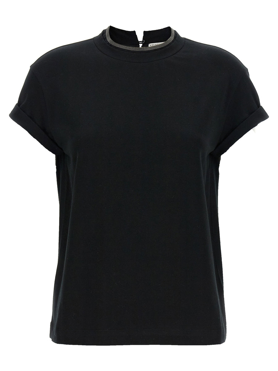 Brunello Cucinelli Monile T-Shirt — Black