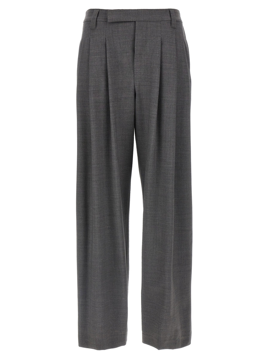 Brunello Cucinelli Sartorial Baggy Trousers — gray
