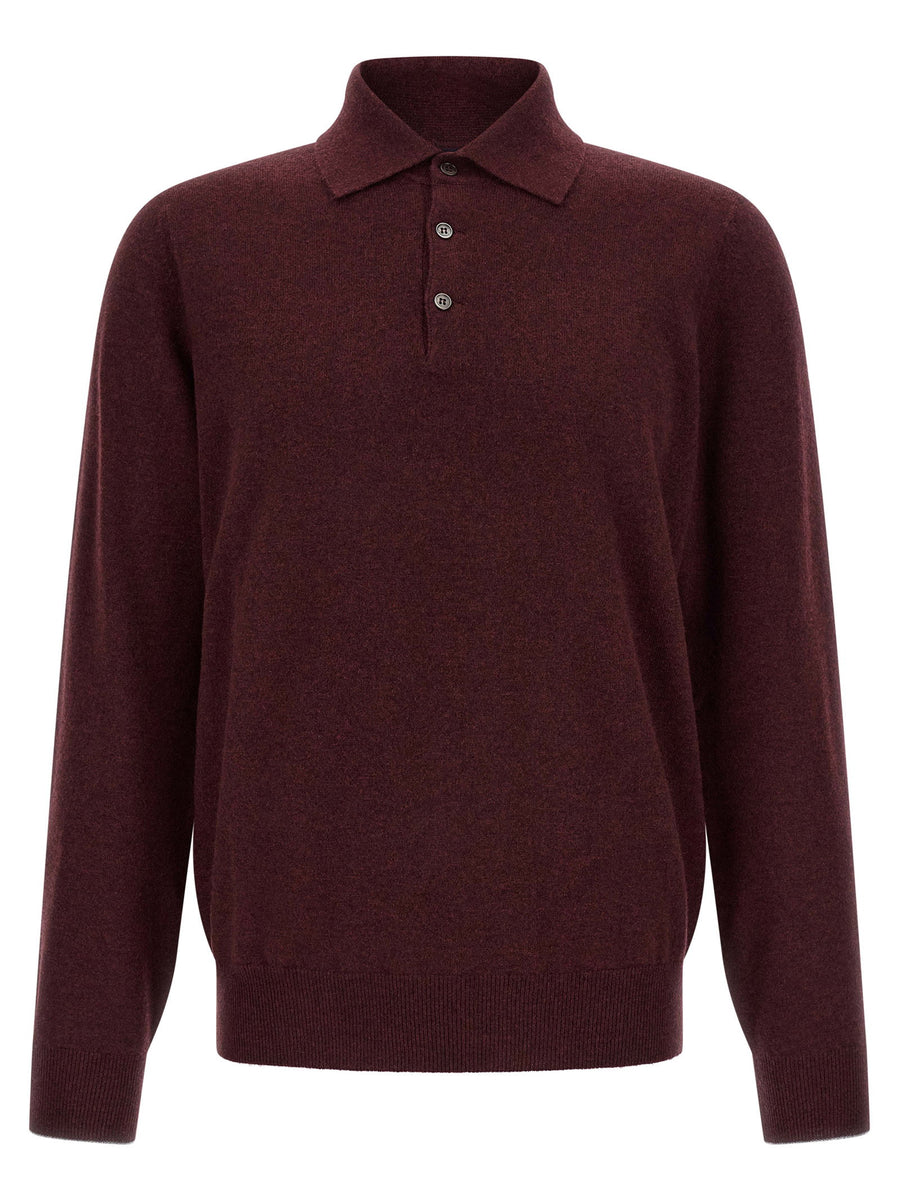 Brunello Cucinelli Cashmere Knit Polo Shirt