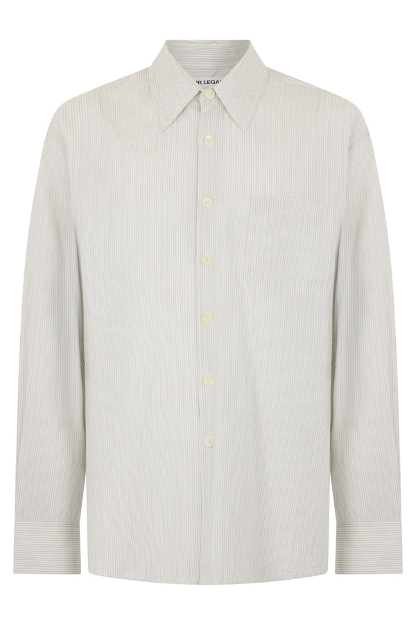 Shirt Striped Cotton Cream
