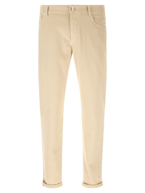 Brunello Cucinelli Logo Embroidery Jeans