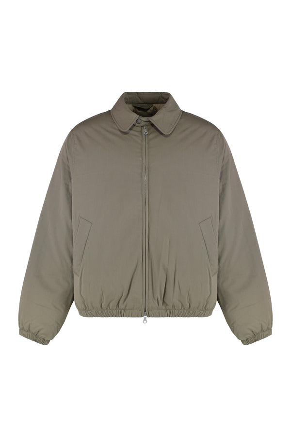 Avenue Cotton-Blend Bomber Jacket Khaki