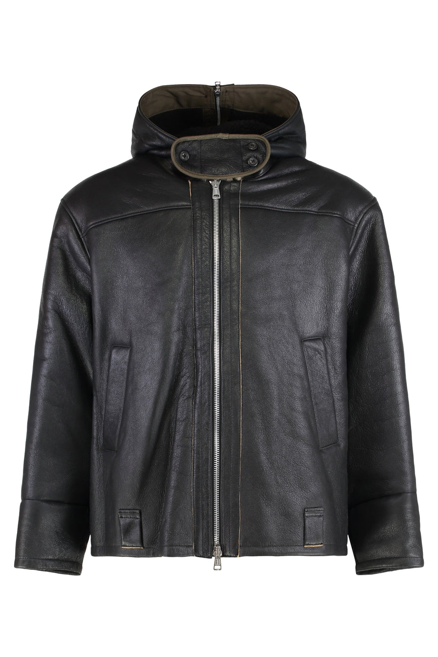 Blizzard Jacket Black Sheepskin Lamb Skins Leather