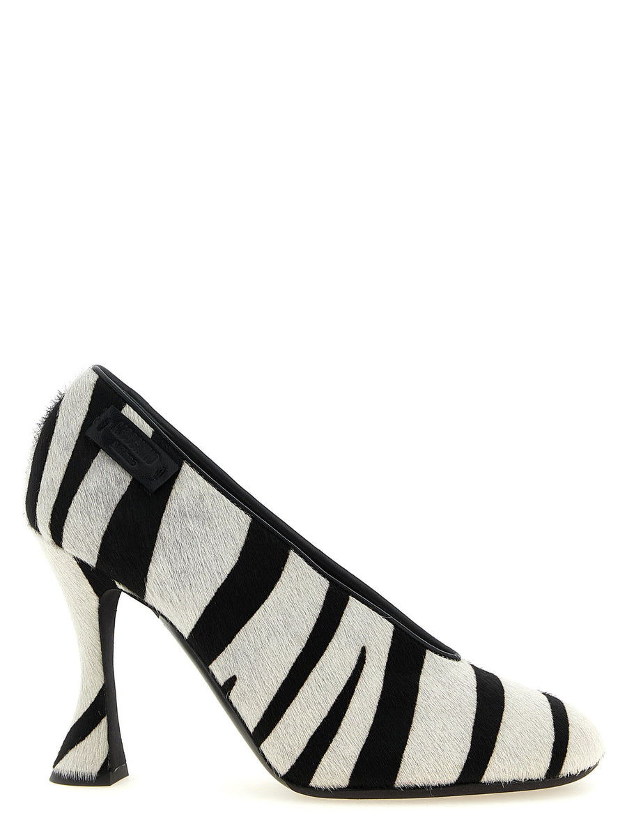Moschino Milano Pump — Black and white