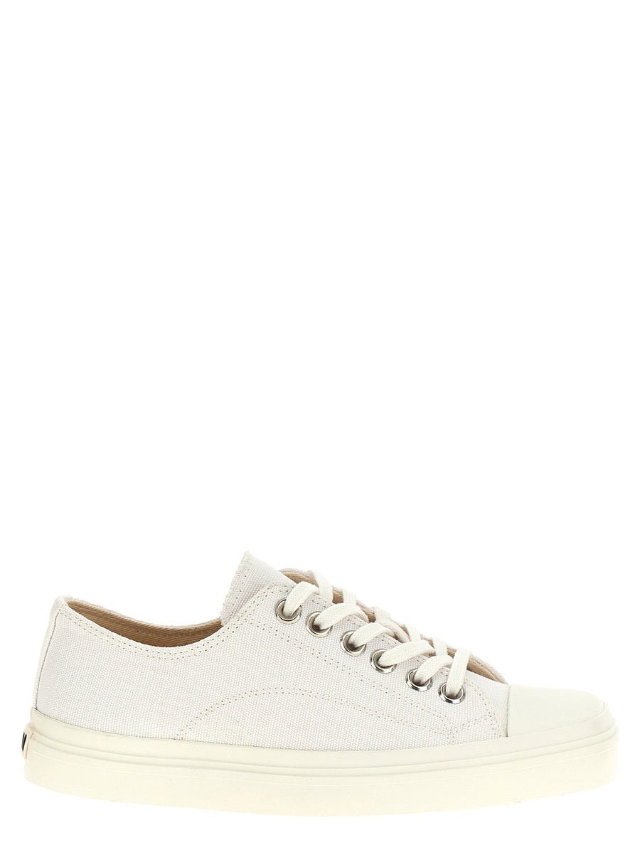 Moschino Canvas Lace-Up Sneaker β cream
